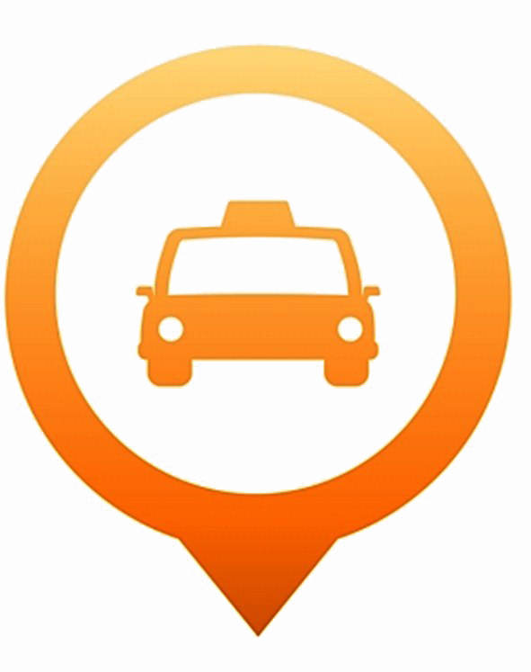 Taxi Logo Png Free Download (lavender, orange)