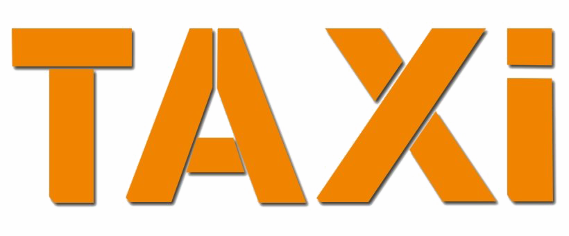 Taxi Logo Transparent Png (orange, beige, white)