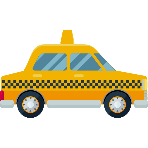 Taxi Png Picture (gray, orange, white, silver)