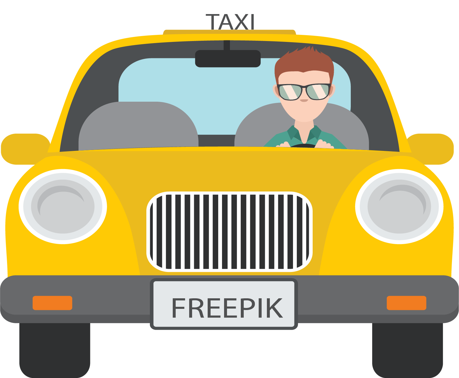 Taxi Yellow Png File (gold, gray, orange, white, black)