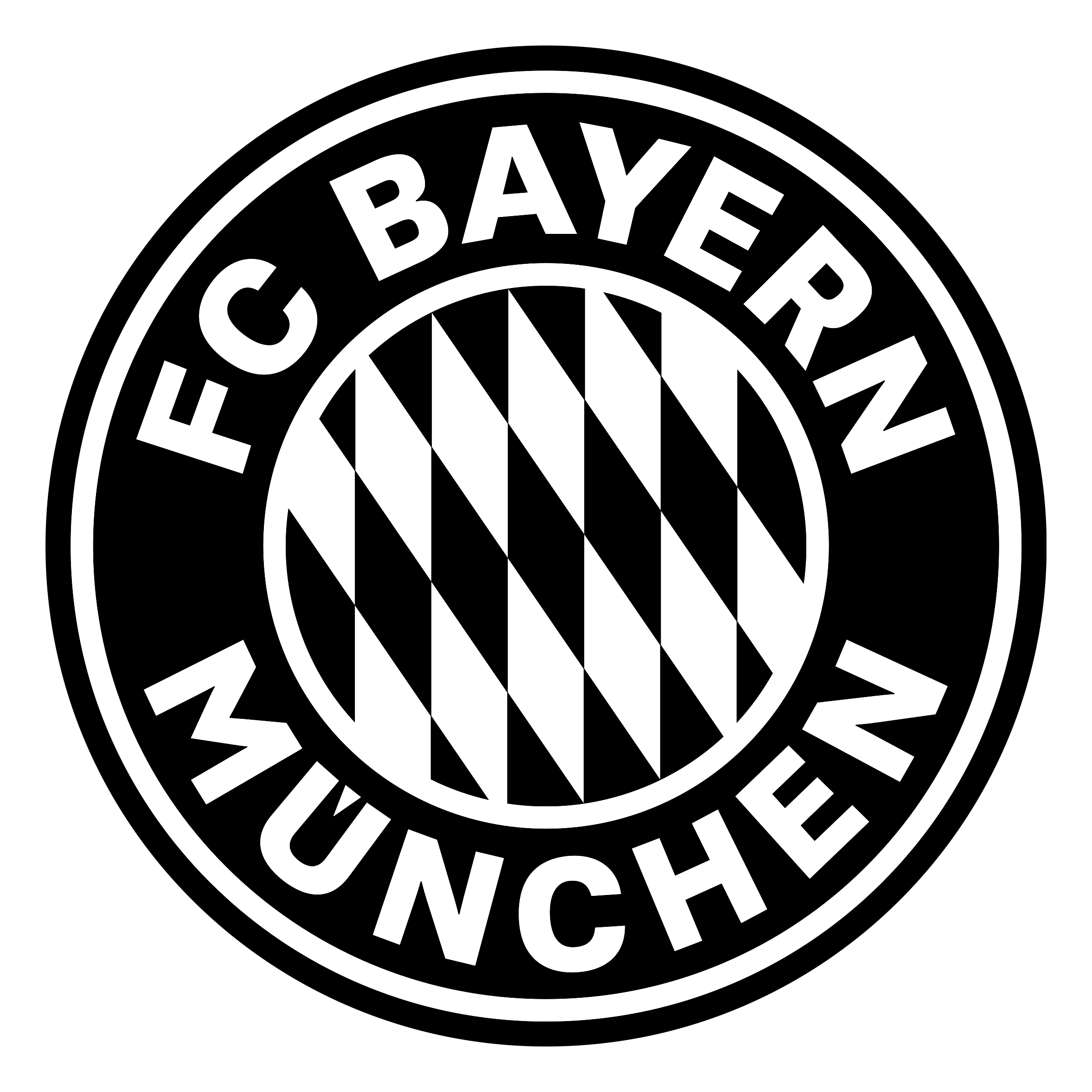 Bayern Munich Png File (white, black, gray)