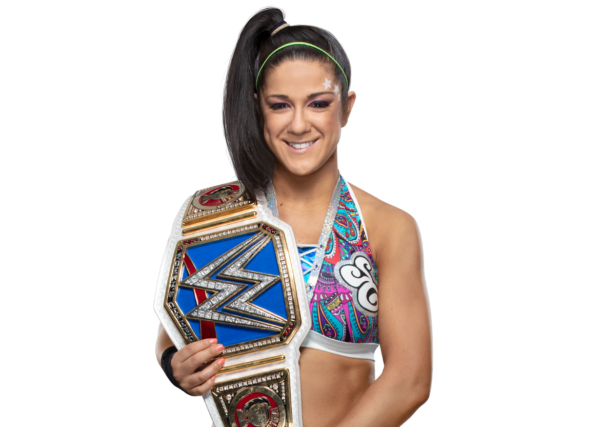 Bayley Wwe Wrestler Background Png (salmon, black)