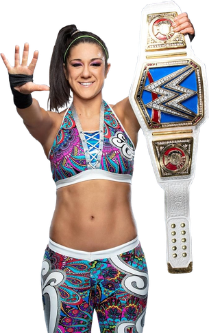 Bayley Wwe Wrestler Png Photo (salmon, black, white)