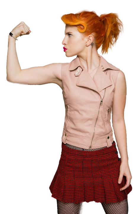 Hayley Williams Png File (black, maroon, silver, pink)