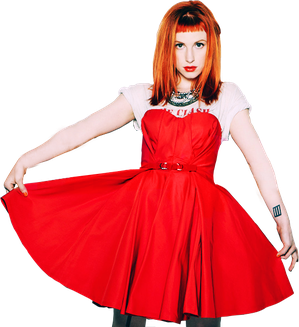 Hayley Williams Png Hd (black, red)