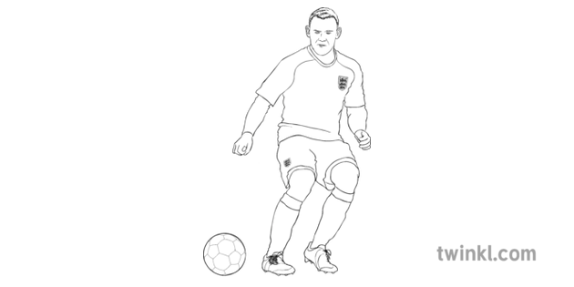 Wayne Rooney Png Clipart (black, lavender, white)