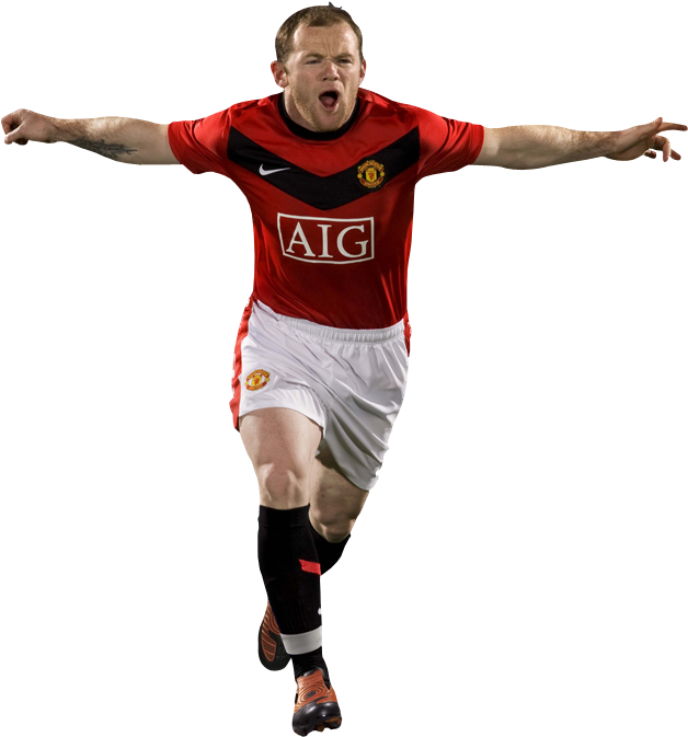 Wayne Rooney Png File (black)