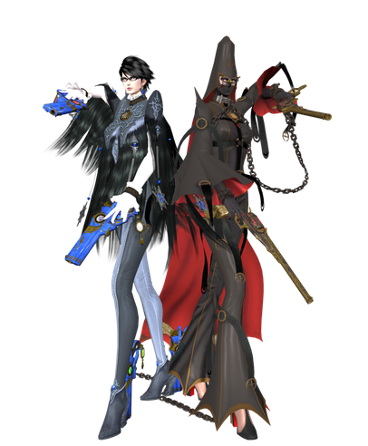 Bayonetta 2 Background Isolated Png (white, black, indigo)