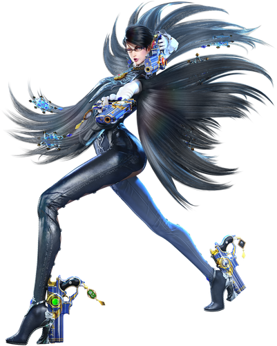 Bayonetta 2 Download Png Isolated Image (black, indigo)