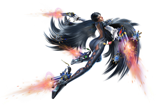 Bayonetta 2 Png Background Isolated Image (white, black)