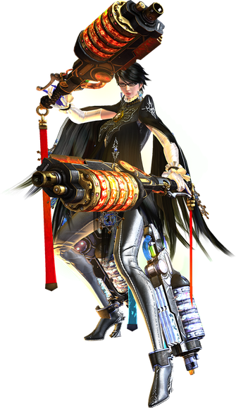 Bayonetta 2 Transparent Isolated Png (black, yellow)