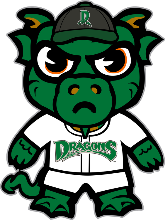 Dayton Dragons Png (black, green, white)