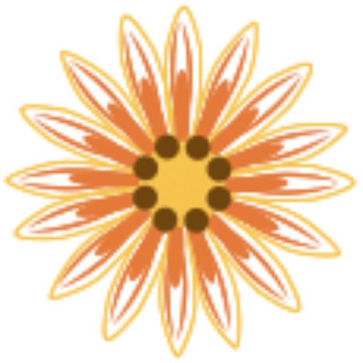 Gazania Png Image (chocolate, black, salmon)