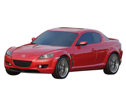 Mazda Rx 8 Png Image (maroon, black)