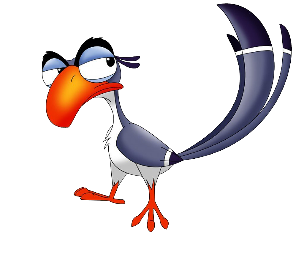 Zazu Png Pic (black, white, gray)