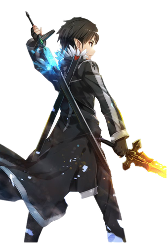 Kazuto Kirigaya Kirito Png File (black)