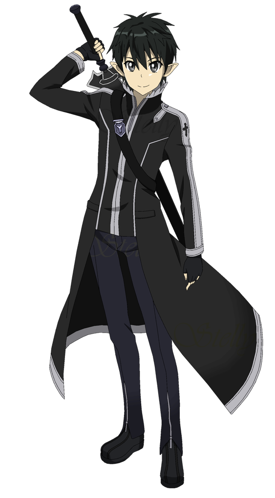 Kazuto Kirigaya Kirito Png Photo (black)