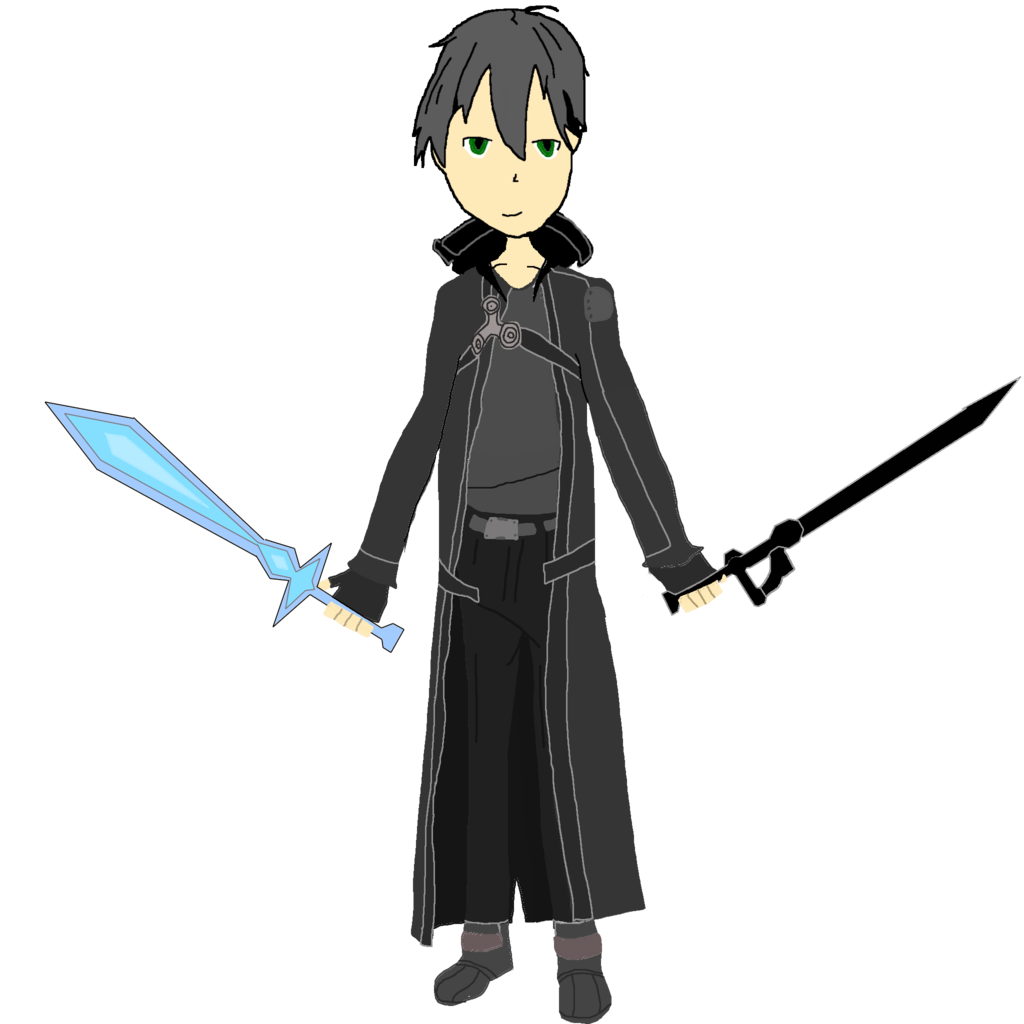 Kazuto Kirigaya Kirito Png Picture (black, gray, indigo)