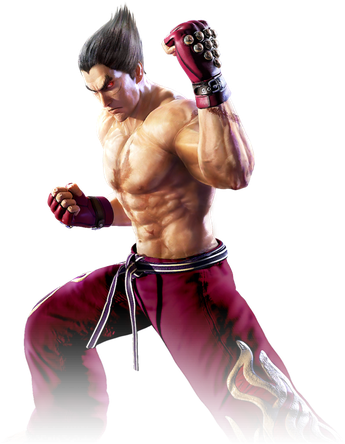 Kazuya Mishima Background Png (maroon, black)