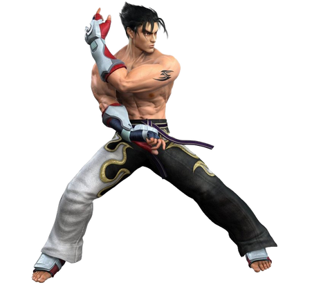 Kazuya Mishima Transparent Background (black)