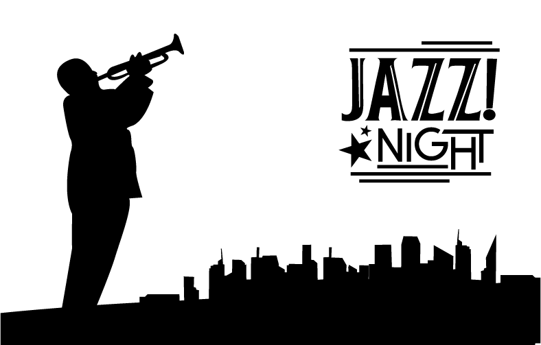 Jazz Music Logo Png (black, white)