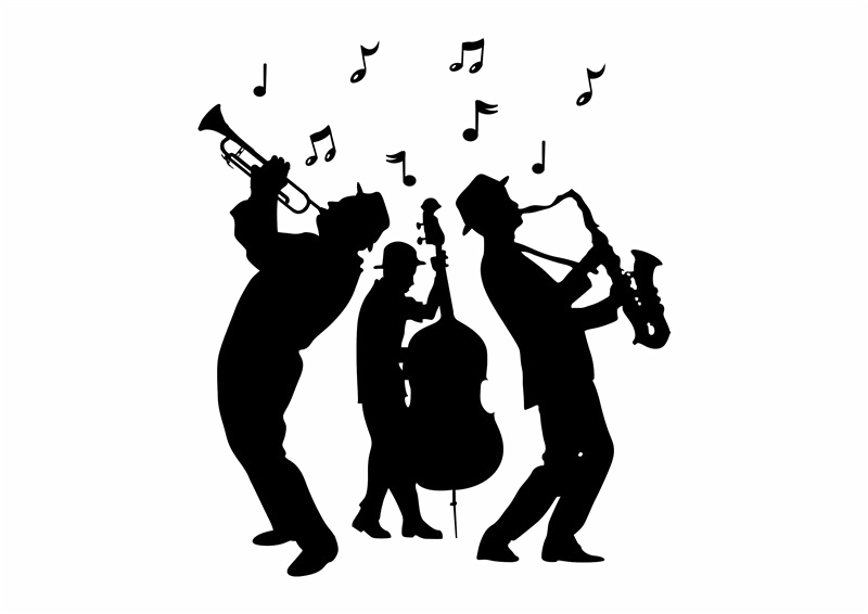 Jazz Musician Png Picture (white, lavender, black)