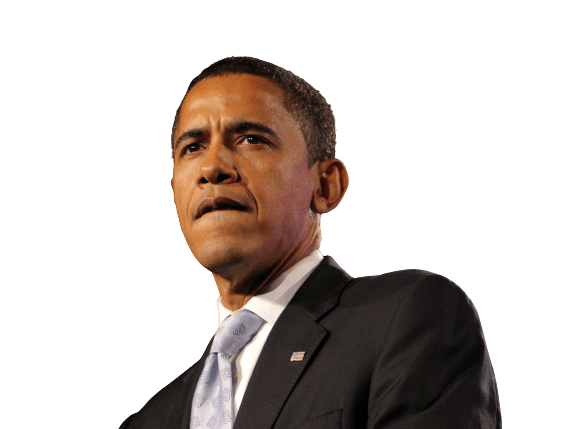 Obama Png Isolated File (gray, black)