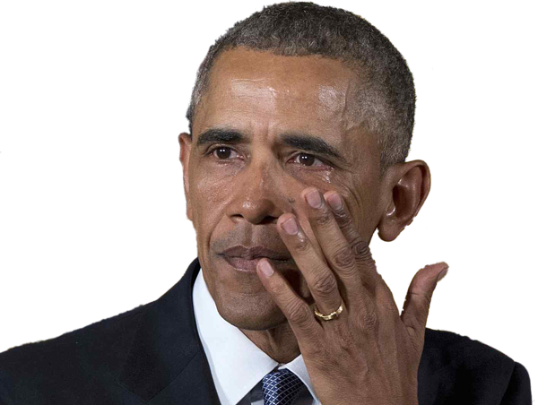 Obama Png Transparent (black)