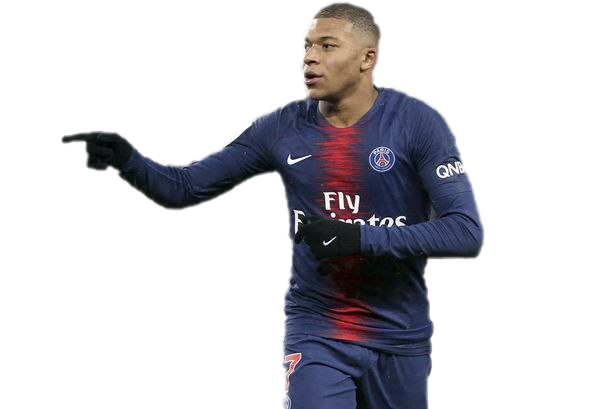 Mbappe Png Picture (white, indigo, black)