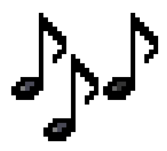 8Bit Png Transparent (black, gray, indigo)