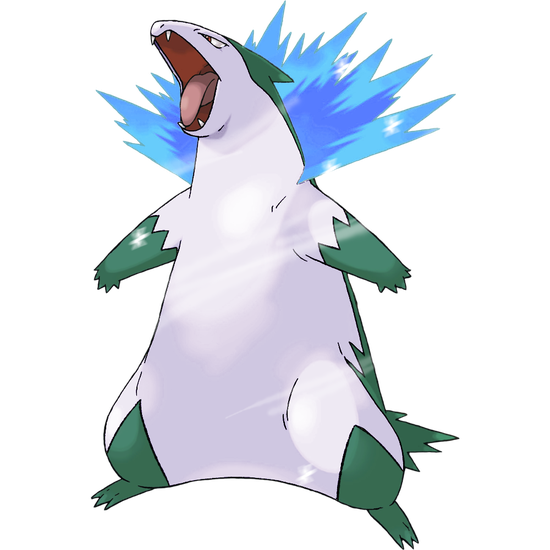 Abomasnow Pokemon Transparent Png (teal, white, black, silver, lavender)