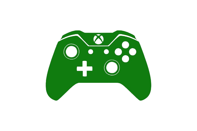 Xbox Remote Controller Background Png (gray, green, white)