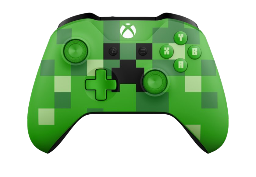 Xbox Remote Controller Png Pic (gray, black, olive, white, green)