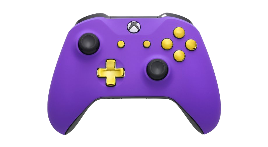 Xbox Remote Controller Transparent Background (purple, gray, white)