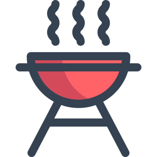 Bbq Barbecue Cook Free Png Icon Download (salmon, black, indigo, chocolate)