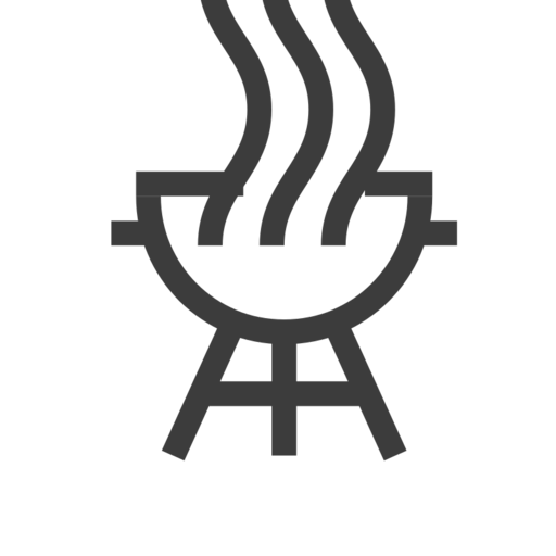 Bbq Grill Free Png Icon (black, indigo)