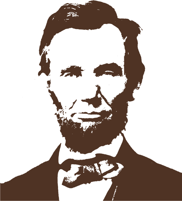 Abraham Lincoln Png Background Image (white, maroon)