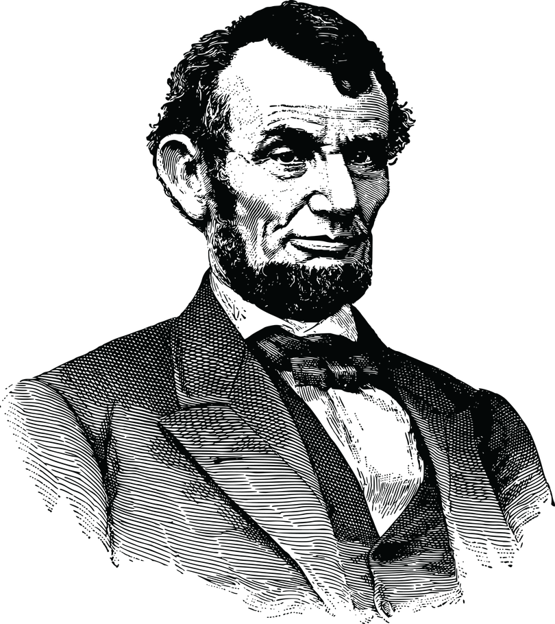 Abraham Lincoln Png Hd (black)