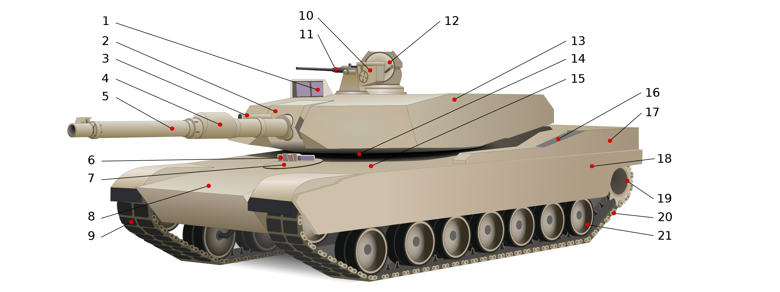 Abrams Tank Png Cutout (black, silver)