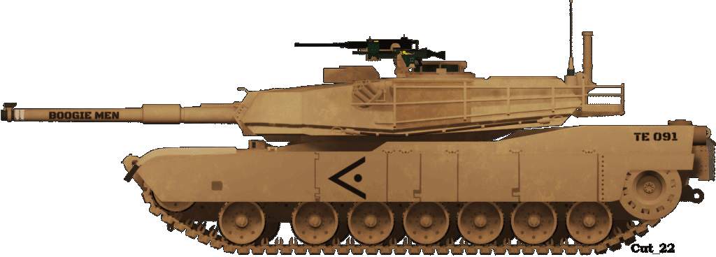 Abrams Tank Png (gray)