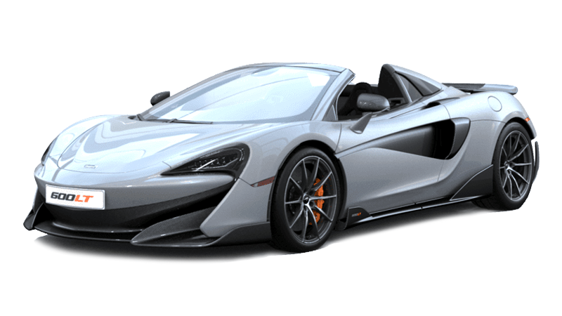 Mclaren 600Lt Spider Png Pic (white, gray, black)