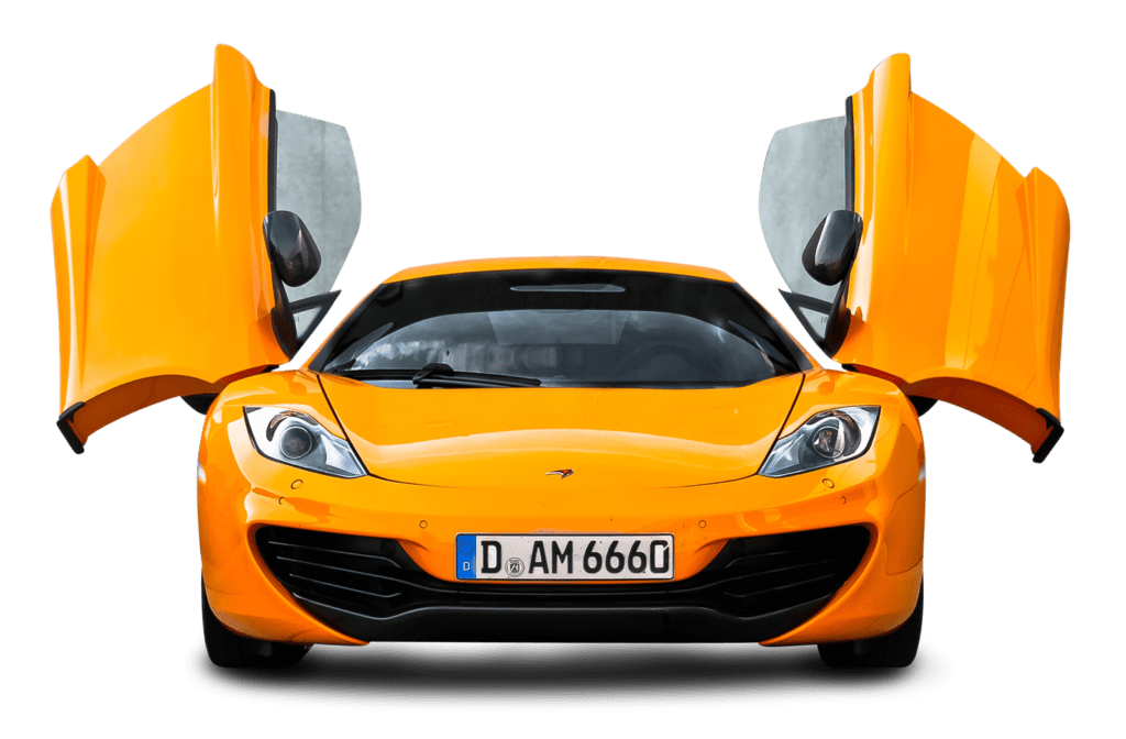 Mclaren 650S Png Isolated File (gray, black, orange)