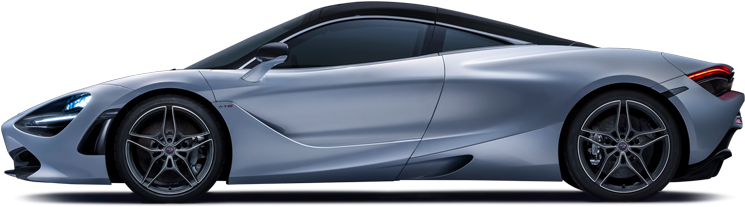 Mclaren 720S Transparent Png (gray, black)