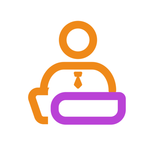 Academic Exchange Free Png Icon (orange, purple, violet, black)