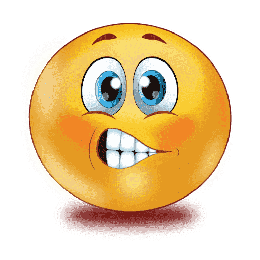 Scared Emoji Transparent Background (white, orange, maroon, chocolate, gray)