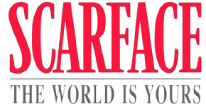 Scarface Png File (black, red)