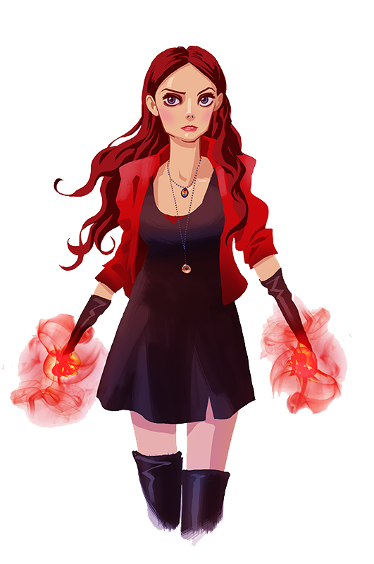 Scarlet Witch Png Hd (black, pink, white)