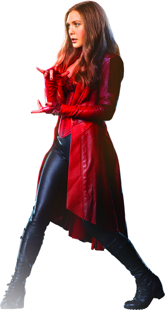 Scarlet Witch Transparent Png (black)