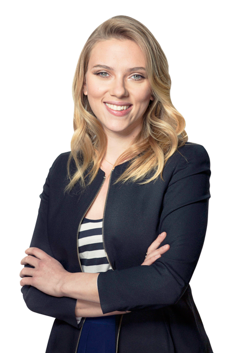 Scarlett Johansson Png Clipart (black)