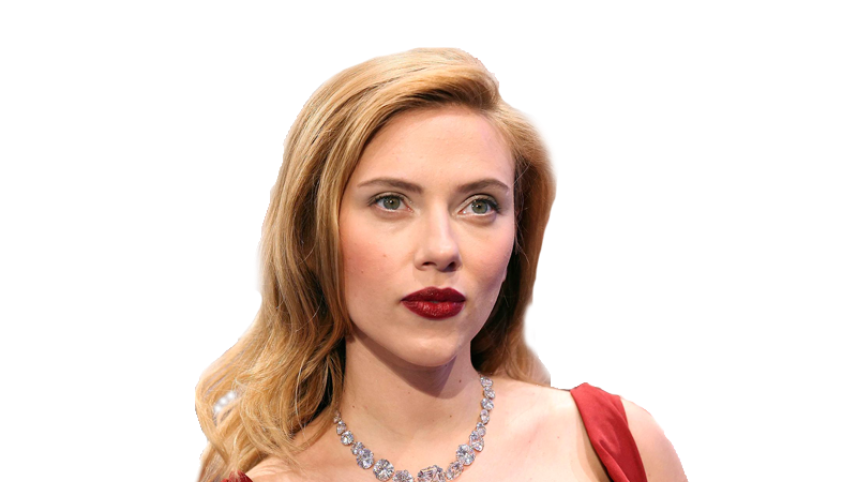 Scarlett Johansson Transparent Png (black, salmon, pink)